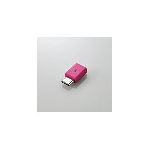 エレコム スマートフォン用USB変換アダプタ/USB(microBメス)-USB(Cオス)/ピンク MPA-MBFCMADNPN