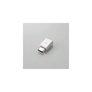 エレコム スマートフォン用USB変換アダプタ/USB(microBメス)-USB(Cオス)/ホワイトフェイス MPA-MBFCMADNWHF