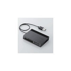 エレコム [48+5メディア]USBハブ付きメモリリーダライタ  ブラックMR-C24BK MR-C24BK