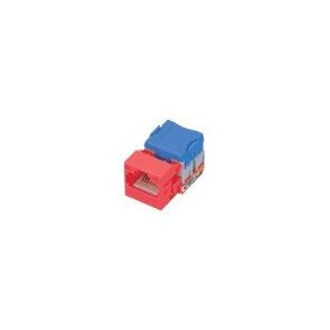 パナソニック　ぐっとすシリーズパッチパネル用モジュール(CAT6)(レッド) NR3071R