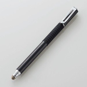 スマートフォン用タッチペン/2WAY/導電繊維タイプ/ディスクタイプ/ブラック