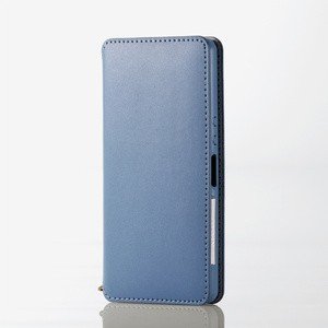 Xperia Ace/ソフトレザーケース/磁石付/ブルー
