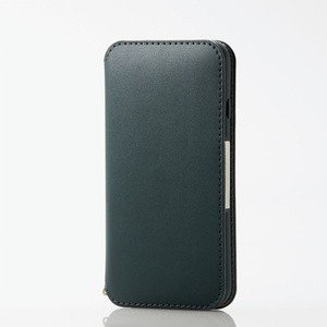 iPhone 8/ソフトレザーケース/磁石付/グリーン