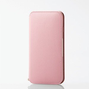 iPhone 8/ソフトレザーケース/磁石付/ピンク