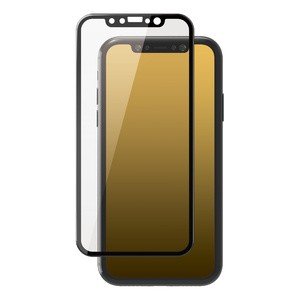 iPhone 11 Pro/フルカバーガラスライクフィルム/ユーピロン/ブラック
