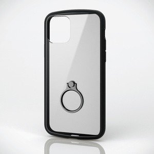 iPhone 11 Pro/TOUGH SLIM LITE/フレームカラー/リング付/ブラック