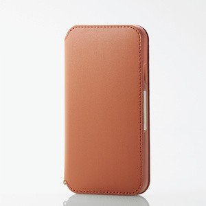 iPhone 11/ソフトレザーケース/磁石付/ブラウン
