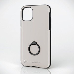 iPhone 11/TOUGH SLIM/リング付/ホワイト