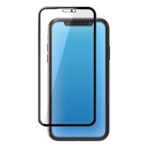 iPhone 11 Pro Max/フルカバーガラスフィルム/フレーム付/セラミックコート/ブルーライトカット/ブラック