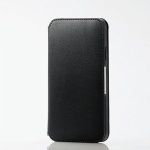 iPhone 11 Pro Max/ソフトレザーケース/磁石付/ブラック