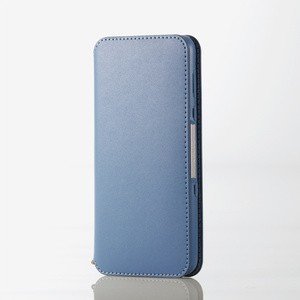 AQUOS R3/ソフトレザーケース/磁石付/ブルー