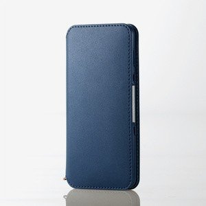 AQUOS R3/ソフトレザーケース/磁石付/ネイビー