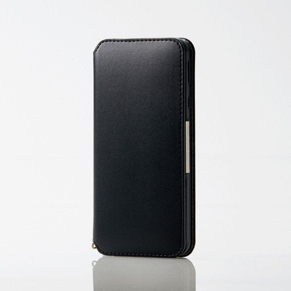 エレコム AQUOS sense3/AQUOS sense3 lite/Android One S7/ソフトレザーケース/磁石付/ブラック PM-AQS3PLFY2BK