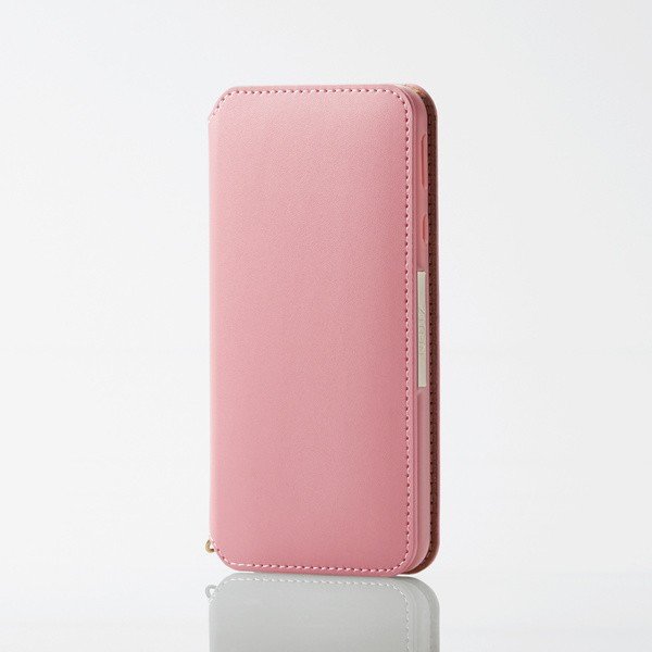 エレコム AQUOS sense3/AQUOS sense3 lite/Android One S7/ソフトレザーケース/磁石付/ピンク PM-AQS3PLFY2PN