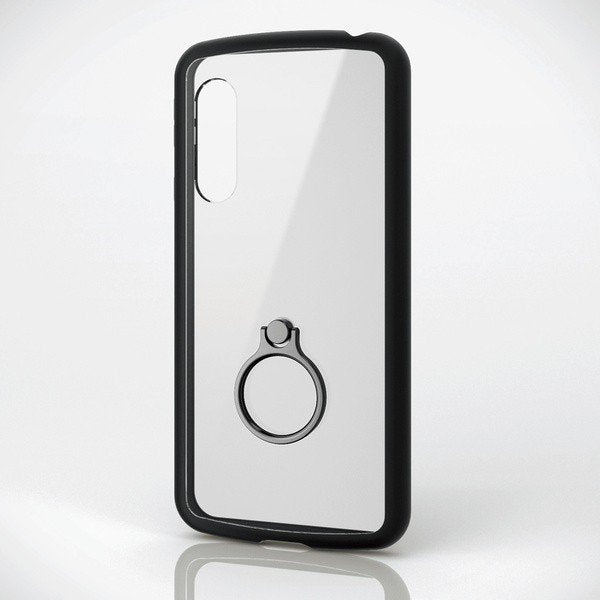 AQUOS sense3/AQUOS sense3 lite/Android One S7/TOUGH SLIM LITE/フレームカラー/リング付/ブラック PM-AQS3TSLFCRBK