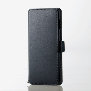 Galaxy S10/ソフトレザーケース/磁石付/ブラック