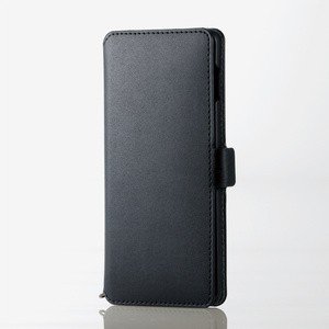 Galaxy S10+/ソフトレザーケース/磁石付/ブラック