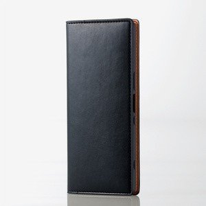 Xperia 1/ソフトレザーケース/イタリアン(Coronet)/ネロ