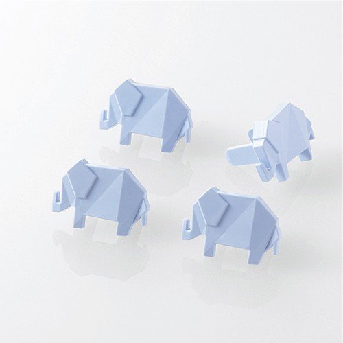 エレコム コンセントキャップ/ホコリ防止/難燃性樹脂/ゾウ/ブルー T-CAPKAKU1