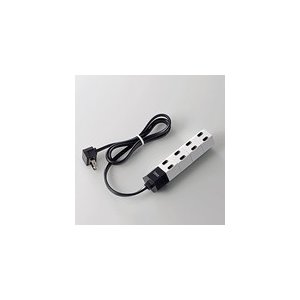 エレコム デザインタップ/hexa/回転/4個口/1.0m/ホワイト T-HX7-2410WH