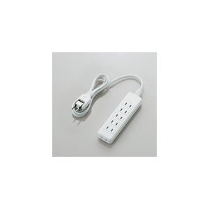 エレコム ほこりシャッター付き電源タップ 1.0m T-ST02-22610WH T-ST02-22610WH