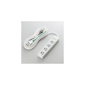 エレコム EU RoHs指令準拠 3ピン対応タップ 4個口 T-T01-3450WH/RS T-T01-3450WH/RS
