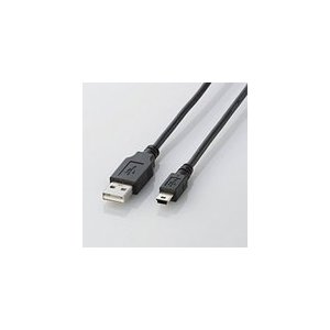 エレコム タブレットPC用データ転送USBケーブル(Aタイプ⇔mini-Bタイプ)[スタンダードモデル]1.0m  ブラック  TB-M10BK TB-M10BK