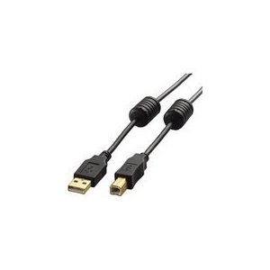 エレコム フェライトコア付きUSB2.0ケーブル [ブラック] 5.0m U2C-BF50BK U2C-BF50BK