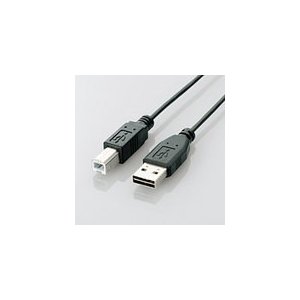エレコム 両面挿しUSBケーブル(A-B)2.5m  U2C-DB25BK U2C-DB25BK