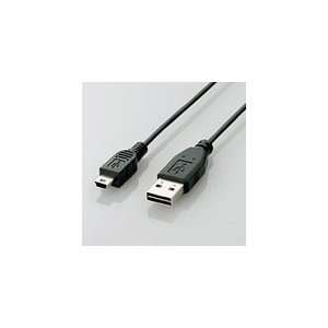 エレコム 両面挿しUSBケーブル(A-miniB)  0.2m  U2C-DMB02BK U2C-DMB02BK