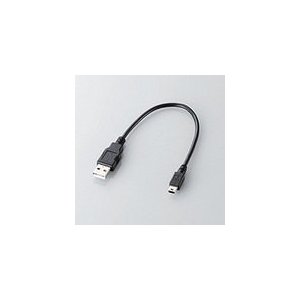 エレコム ゲーム機用USB2.0ケーブル（A - miniBタイプ）[ブラック] 0.25mU2C-GMM025BK U2C-GMM025BK