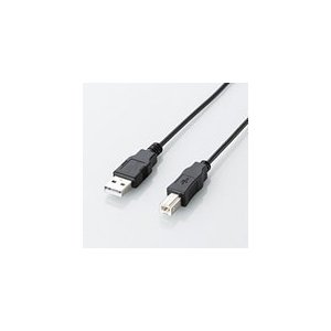 エレコム エコUSB2.0ケーブル（A-Bタイプ）[ブラック]  5.0m U2C-JB50BK U2C-JB50BK