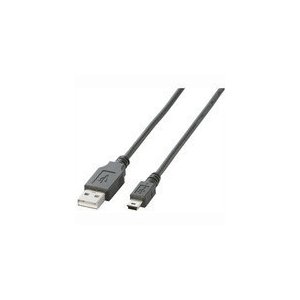 エレコム USB2.0ケーブル（mini-Bタイプ） [ブラック] 1.0m U2C-M10BK U2C-M10BK