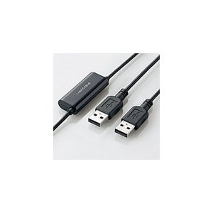 エレコム データのコピーや移動が簡単にできるリンクケーブル UC-TV3BK UC-TV3BK