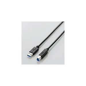 エレコム USB3.0ケーブル [USB3.0(Standard-A) - USB3.0(Standard-A)] ブラック 1.0m USB3-AB10BK USB3-AB10BK
