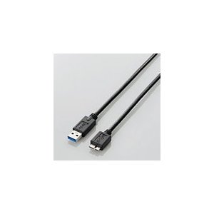エレコム USB3.0ケーブル [USB3.0(Standard-A) - USB3.0(Standard-microB)] ブラック 0.5m USB3-AMB05BK USB3-AMB05BK