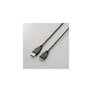エレコム 極細USB3.0ケーブル [USB3.0(Standard-A) - USB3.0(Standard-microB)] ブラック 1.0m USB3-AMBX10BK USB3-AMBX10BK