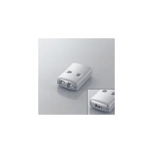 エレコム USB2.0手動切替器 2切替 USS2-W2