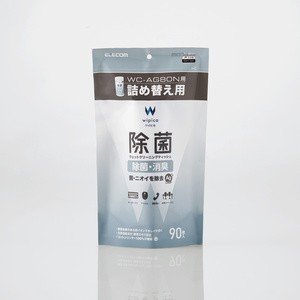 エレコム ウェットティッシュ/除菌/詰替/90枚 WC-AG90SPN