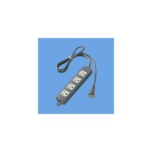 パナソニック　OAタップ(接地15A形) 4コ口 ブラック 1mコード付 マグネット付 WCH2314B