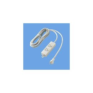 パナソニック　OAタップ(接地15A形) 2コ口 グレー 3mコード付 マグネット付 WCH2332H