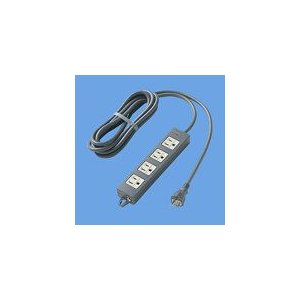 パナソニック　OAタップ(接地15A形) 4コ口 ブラック 3mコード付 マグネット付 WCH2334B