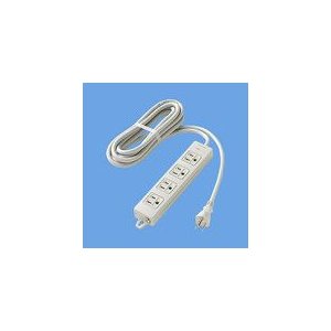 パナソニック　OAタップ(接地15A形) 4コ口 グレー 3mコード付 マグネット付 WCH2334H