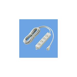パナソニック　OAタップ(接地15A形) 4コ口 グレー 5mコード付 マグネット付 WCH2354H