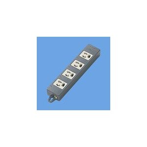 パナソニック　OAタップ(接地15A抜け止め形) 4コ口 ブラック マグネット付 WCH2404B