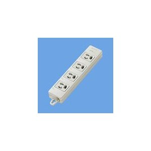 パナソニック　OAタップ(接地15A抜け止め形) 4コ口 グレー マグネット付 WCH2404H