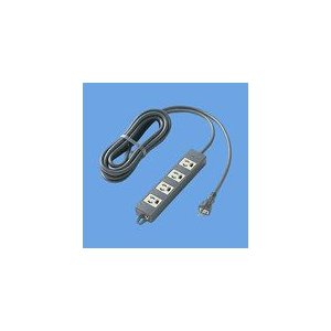 パナソニック　OAタップ(接地15A抜け止め形) 4コ口 ブラック 5mコード付 マグネット付 WCH2454B