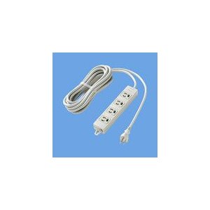パナソニック　OAタップ(接地15A抜け止め形) 4コ口 グレー 5mコード付 マグネット付 WCH2454H