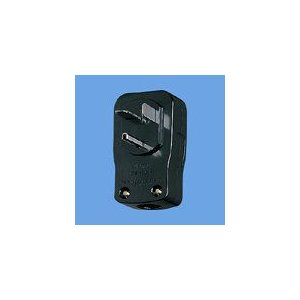 パナソニック　小型接地2P30A横型キャップ(250V) ブラック WF5730B