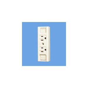 パナソニック　接地15A露出ダブルコンセント(仮設用)(フル端子) WK1512K